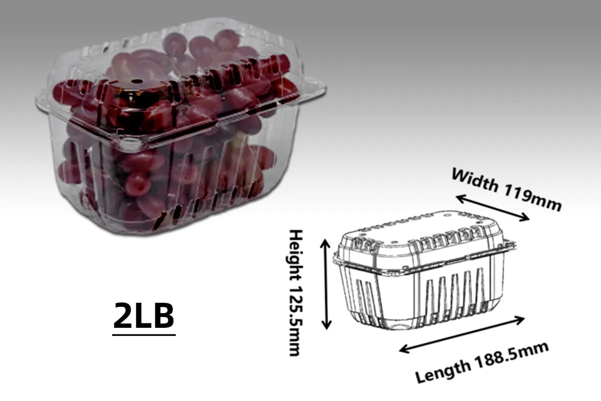 PET Container for Grape (2LB)