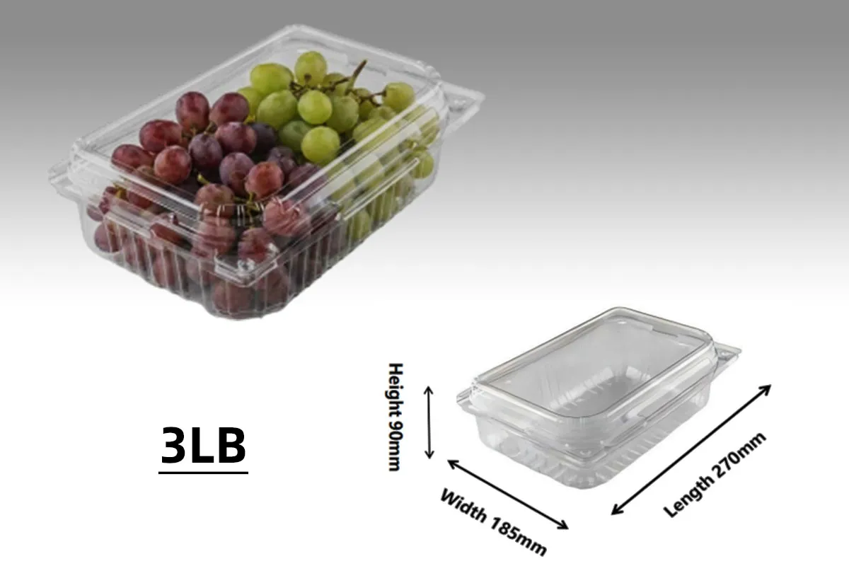 PET Container for Grape (3LB-Style B)