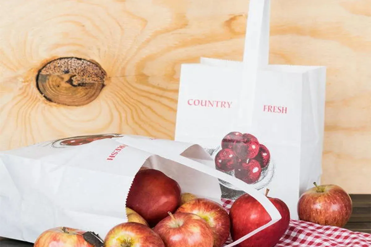 Paper Tote Bag for Apple (White Paper)