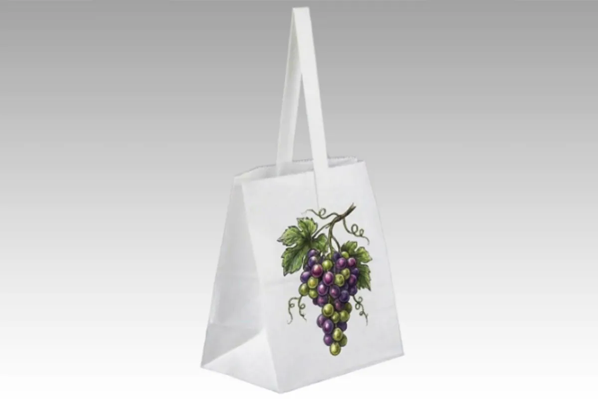 Paper Tote Bag for Grape (Single Handle)