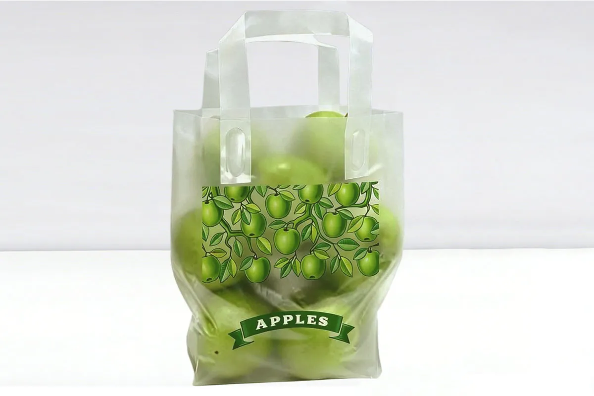 Plastic Apple Tote Bag (Green Apple)