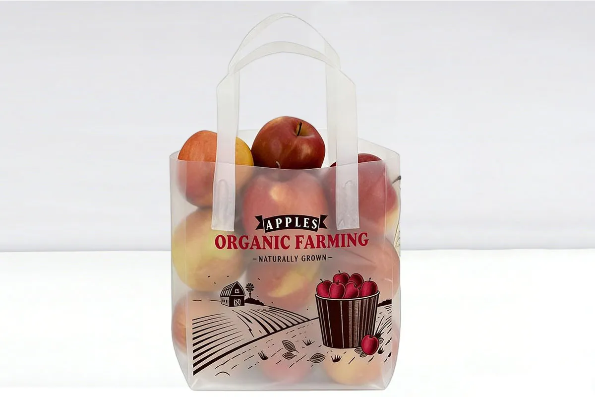 Plastic Apple Tote Bag (Red Apple)