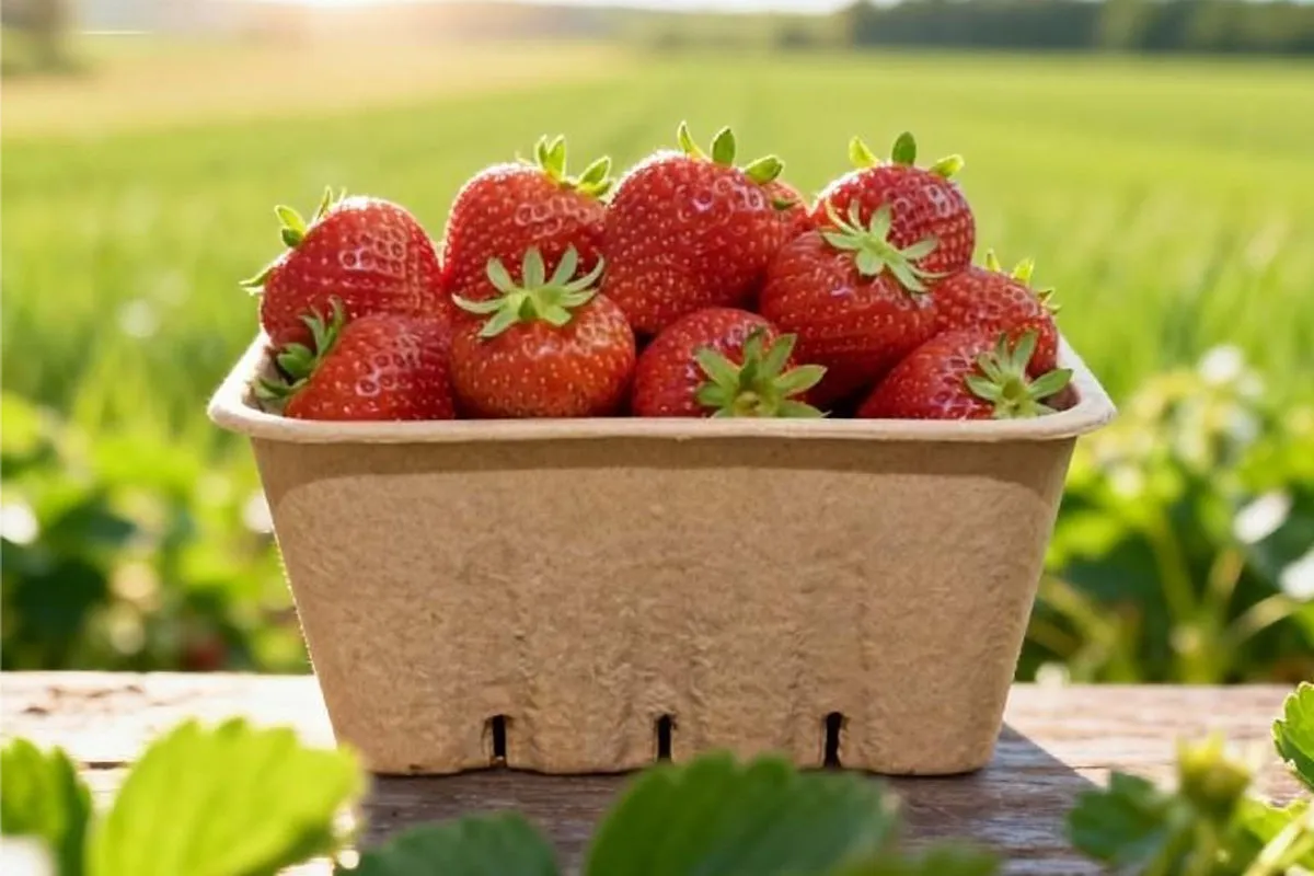 Pulp Container for Strawberry
